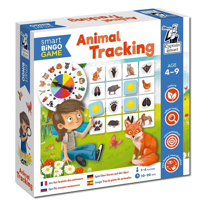 Captain Smart - Inteligentné bingo - po stopách zvierat