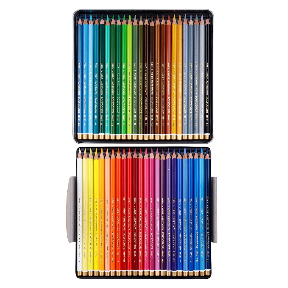 Umelecké pastelky POLYCOLOR 3826/48 v plechu 48 ks v balení