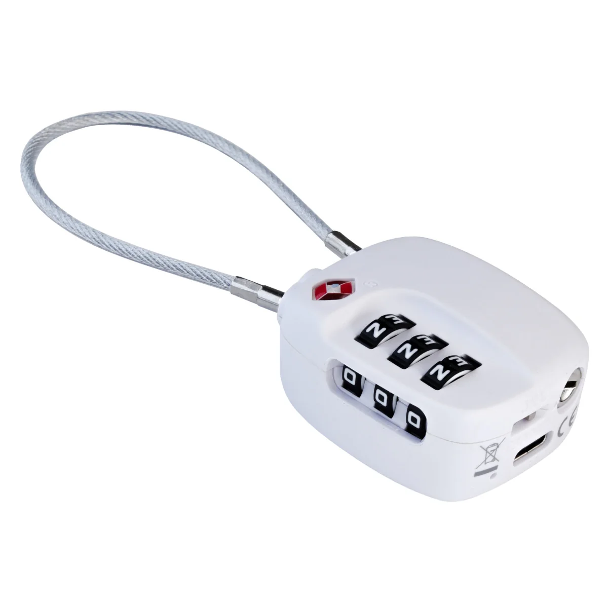 BOOMPODS LOCK cestovný zámok s lokátorom - biely