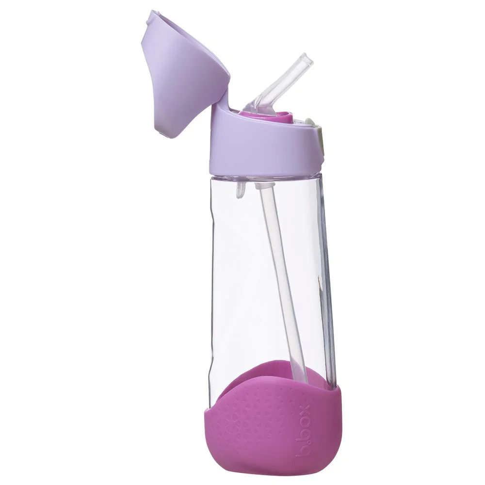 Fľaša na pitie so slamkou 600 ml sugar plum