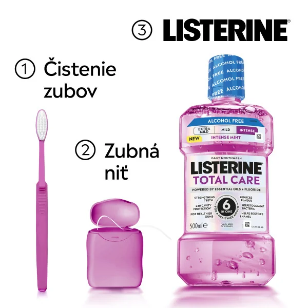 LISTERINE® TOTAL CARE INTENSE BEZ ALKOHOLU 500 ml