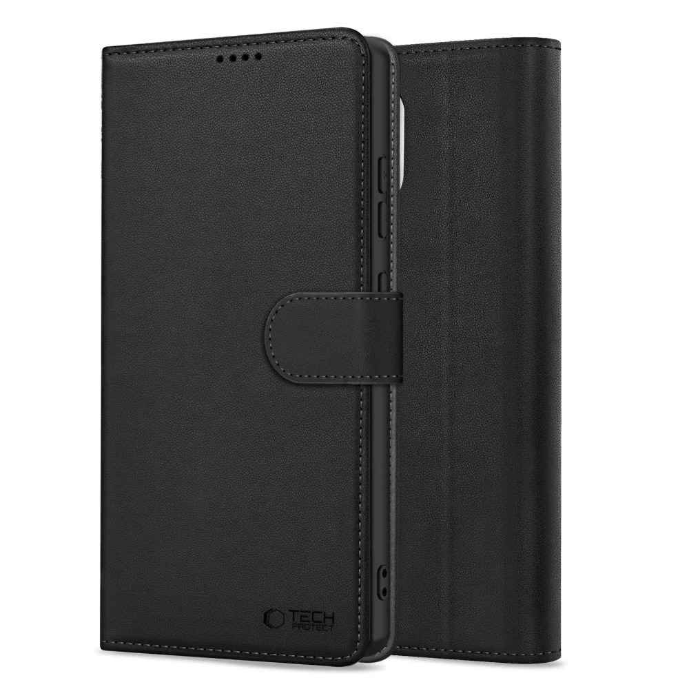 Tech-Protect Wallet knižkové puzdro na Xiaomi Redmi Note 14 4G, čierne