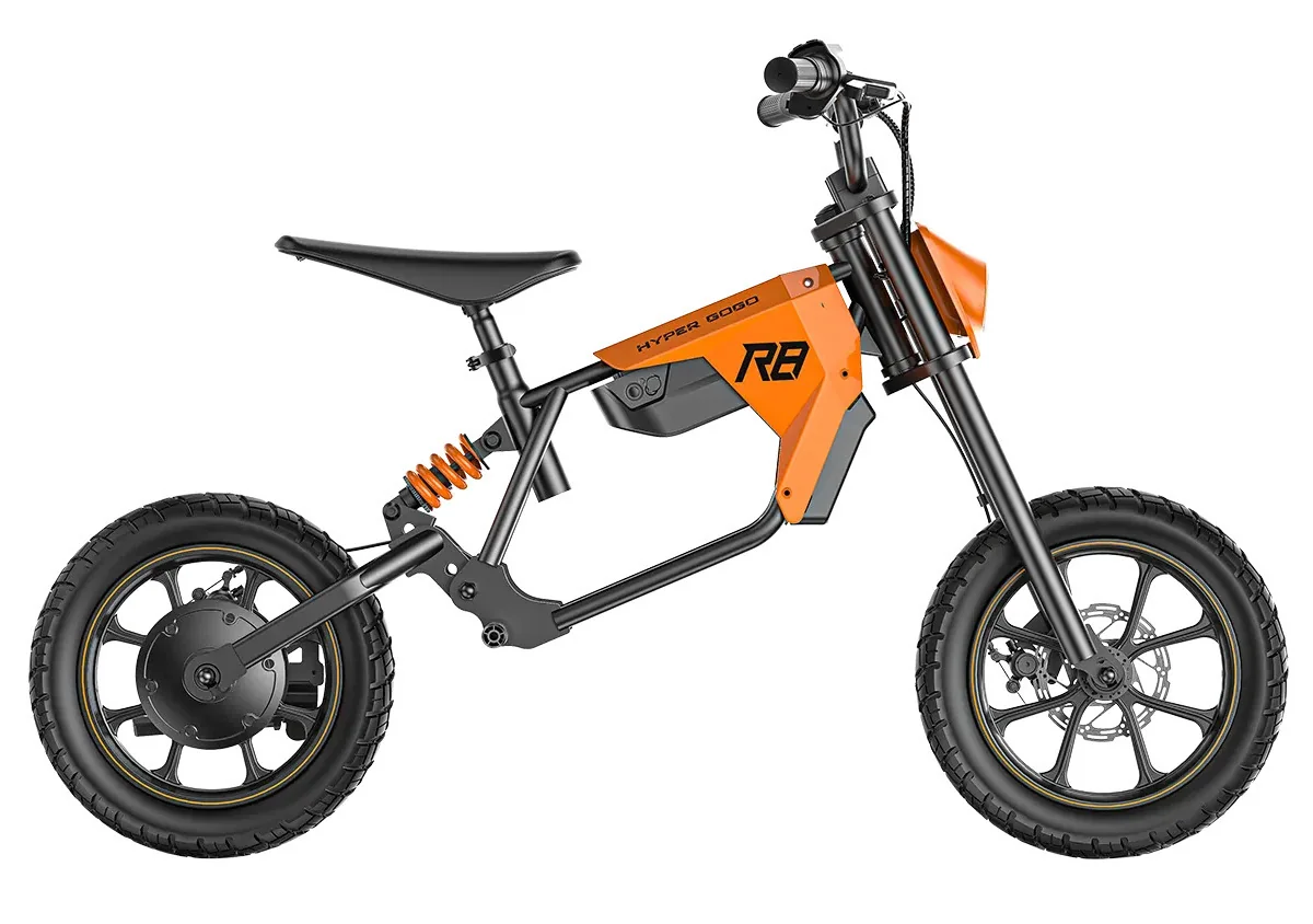 Hyper Gogo - R8 detská elektrická motorka Superšport 12" kolesá, oranžová
