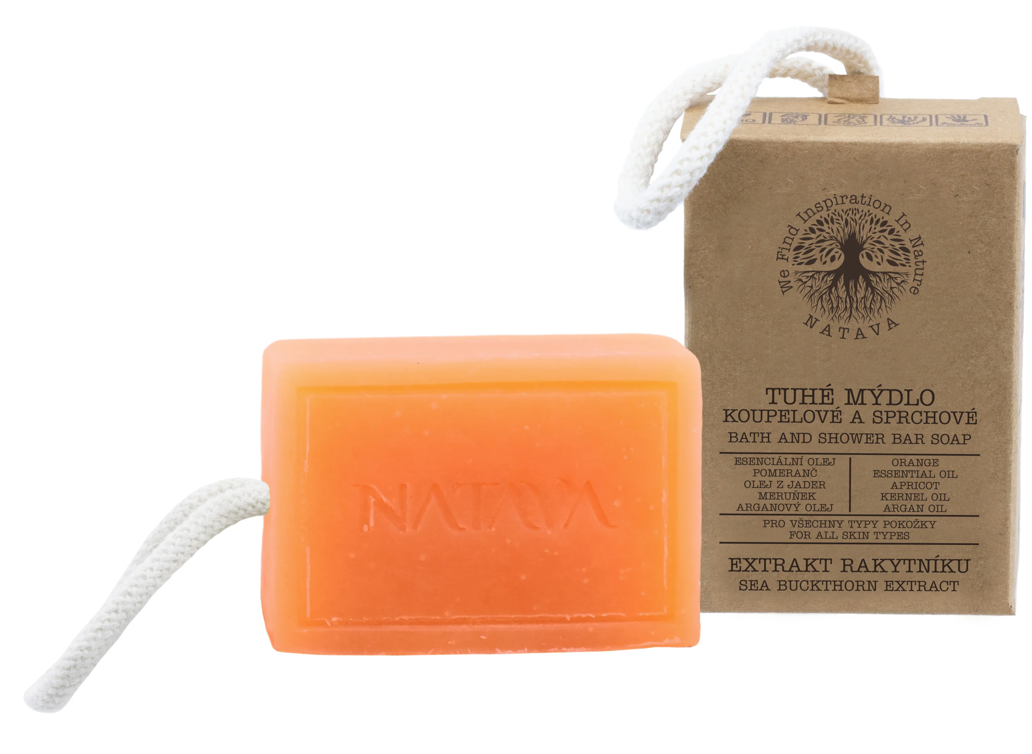 Natava kúpeľový a sprchový tuhý mydlový produkt - Extrakt z rakytníka 100 g