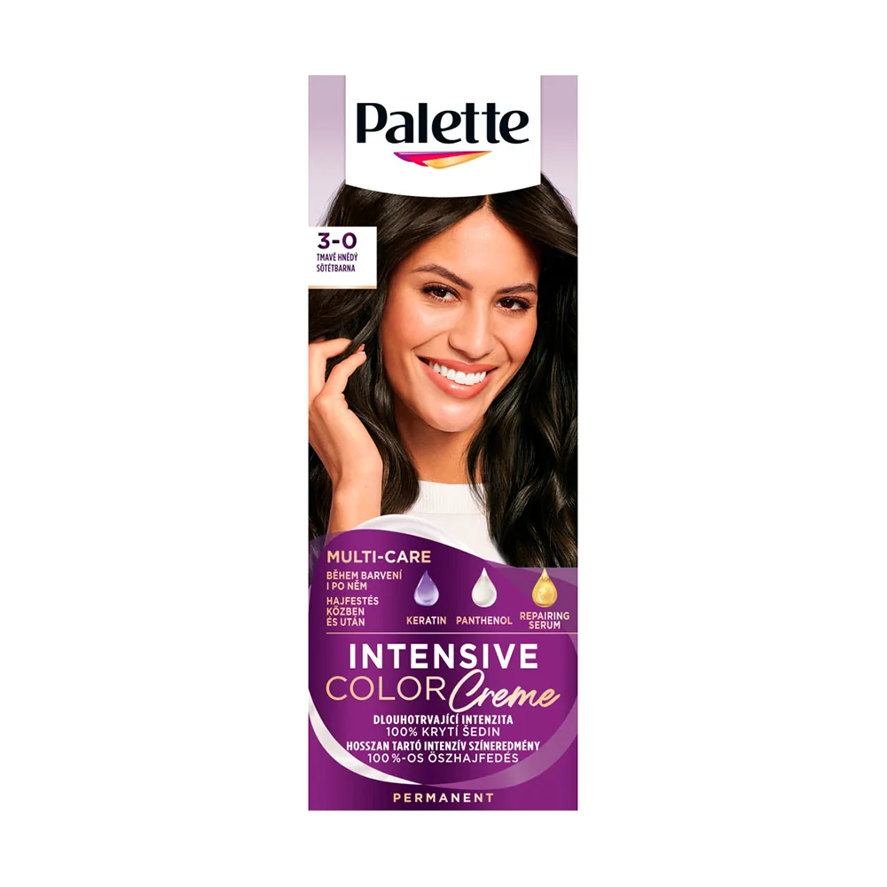 Palette Intensive Color Creme 3-0 Tmavohnedý 1×1 ks, farba na vlasy