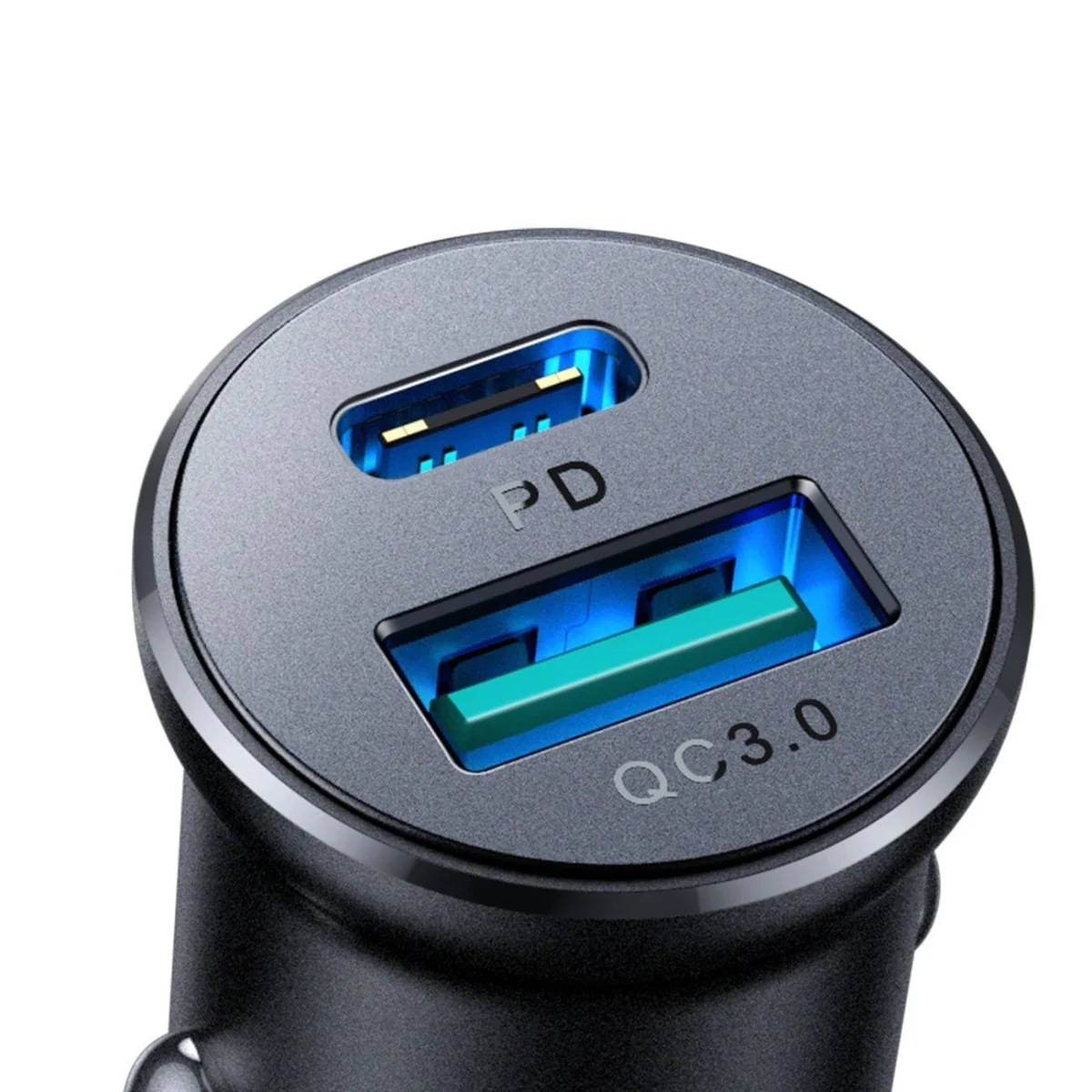 Joyroom JR-CCN05 autonabíjačka USB / USB-C 30W, čierna