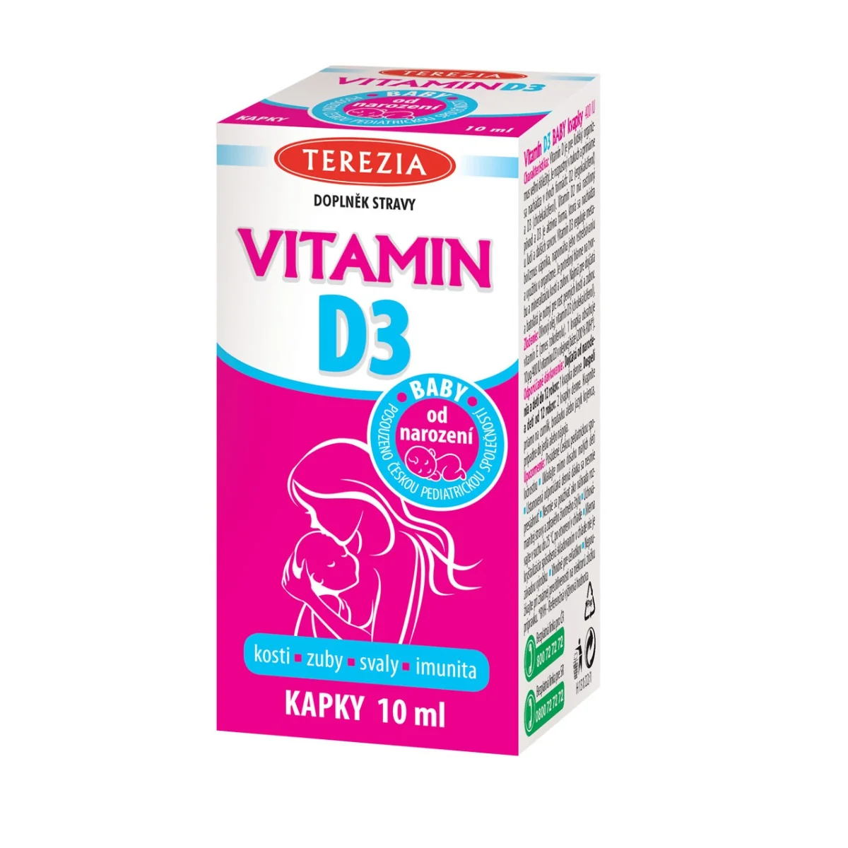 TEREZIA VITAMÍN D3 BABY 1×10 ml, kvapky (400 IU)