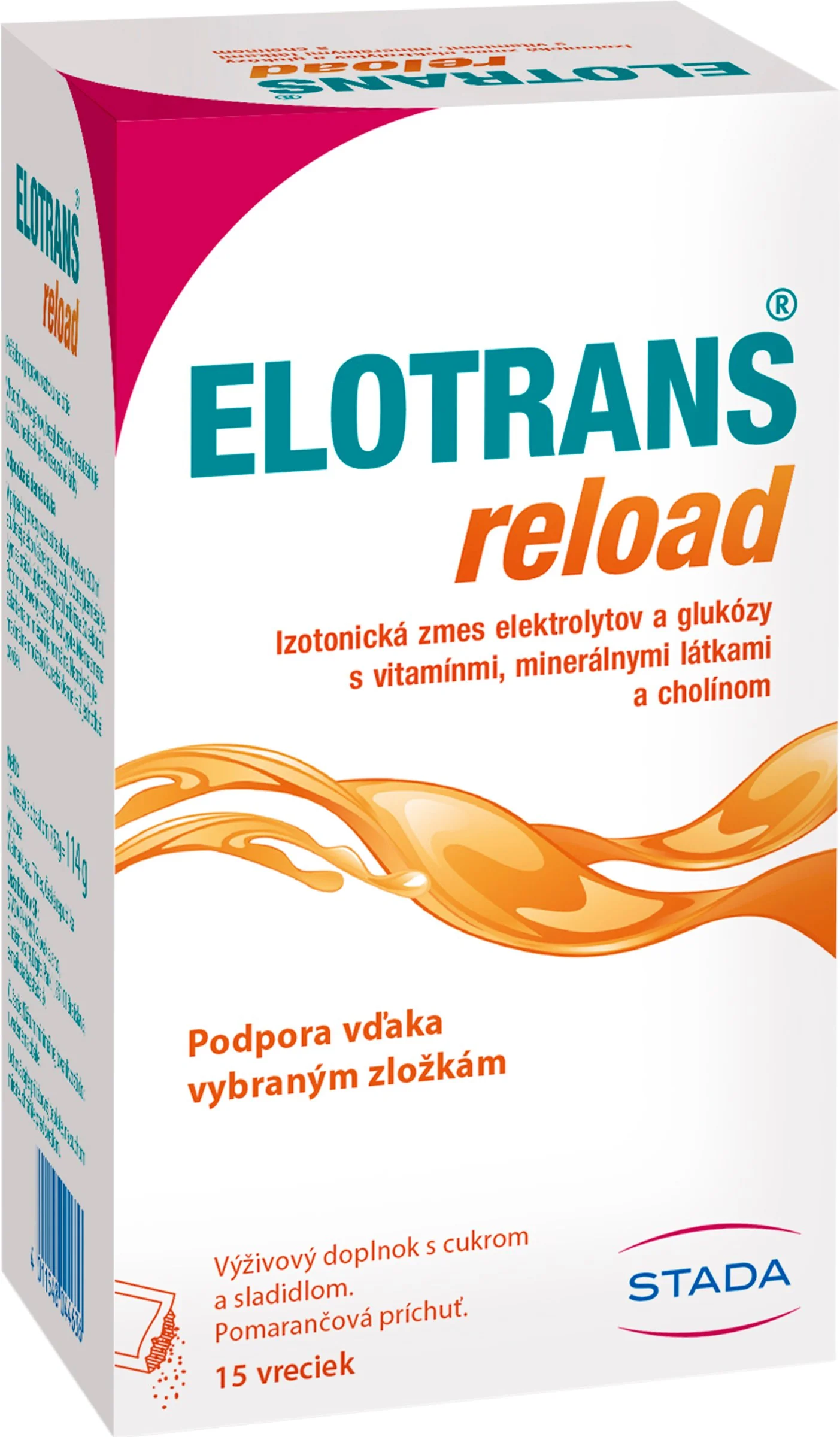ELOTRANS reload 1×15 ks, izotonická zmes