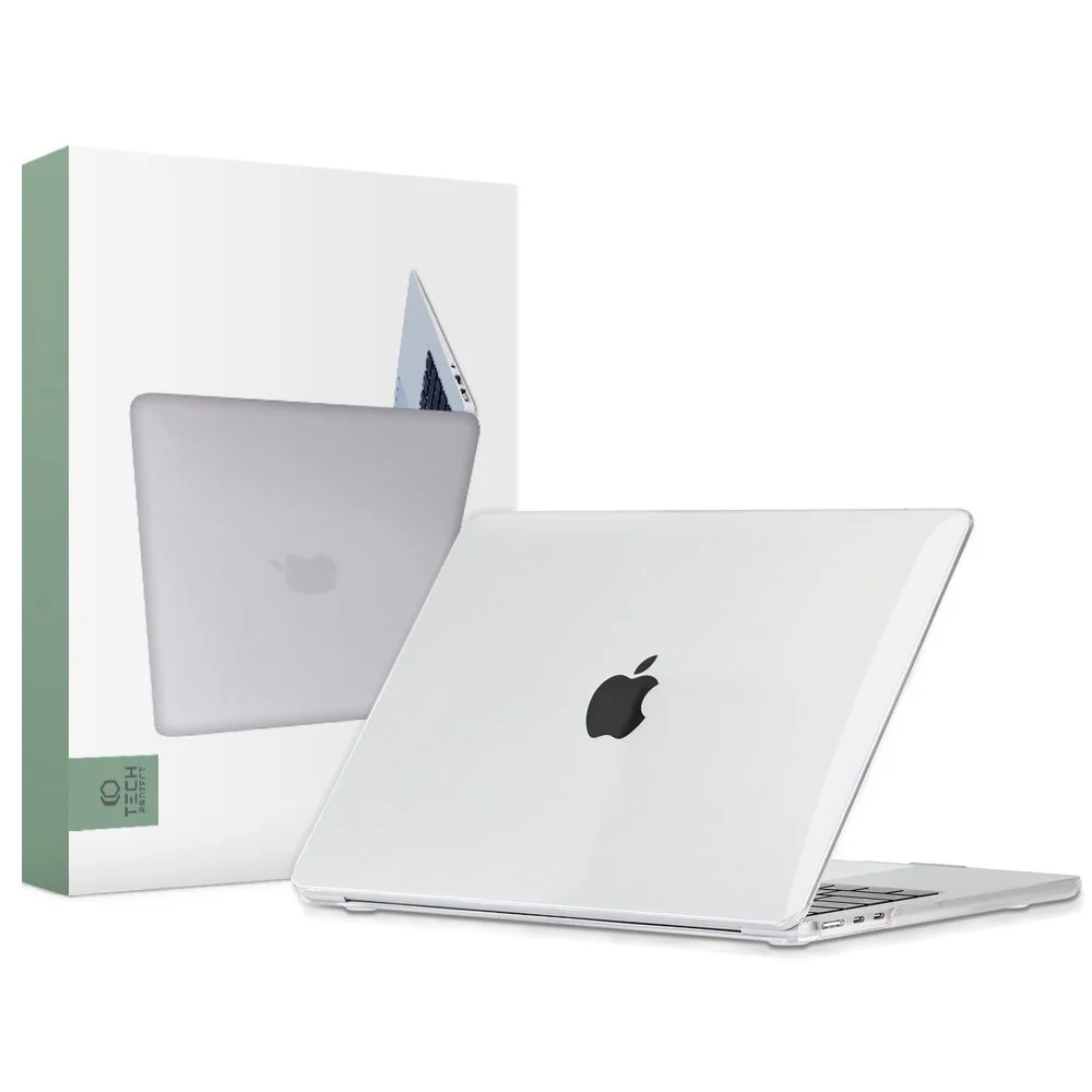 Tech-Protect Smartshell kryt na Macbook Air 13'' M2 – M5 2023-2026, priesvitný iesvitný
