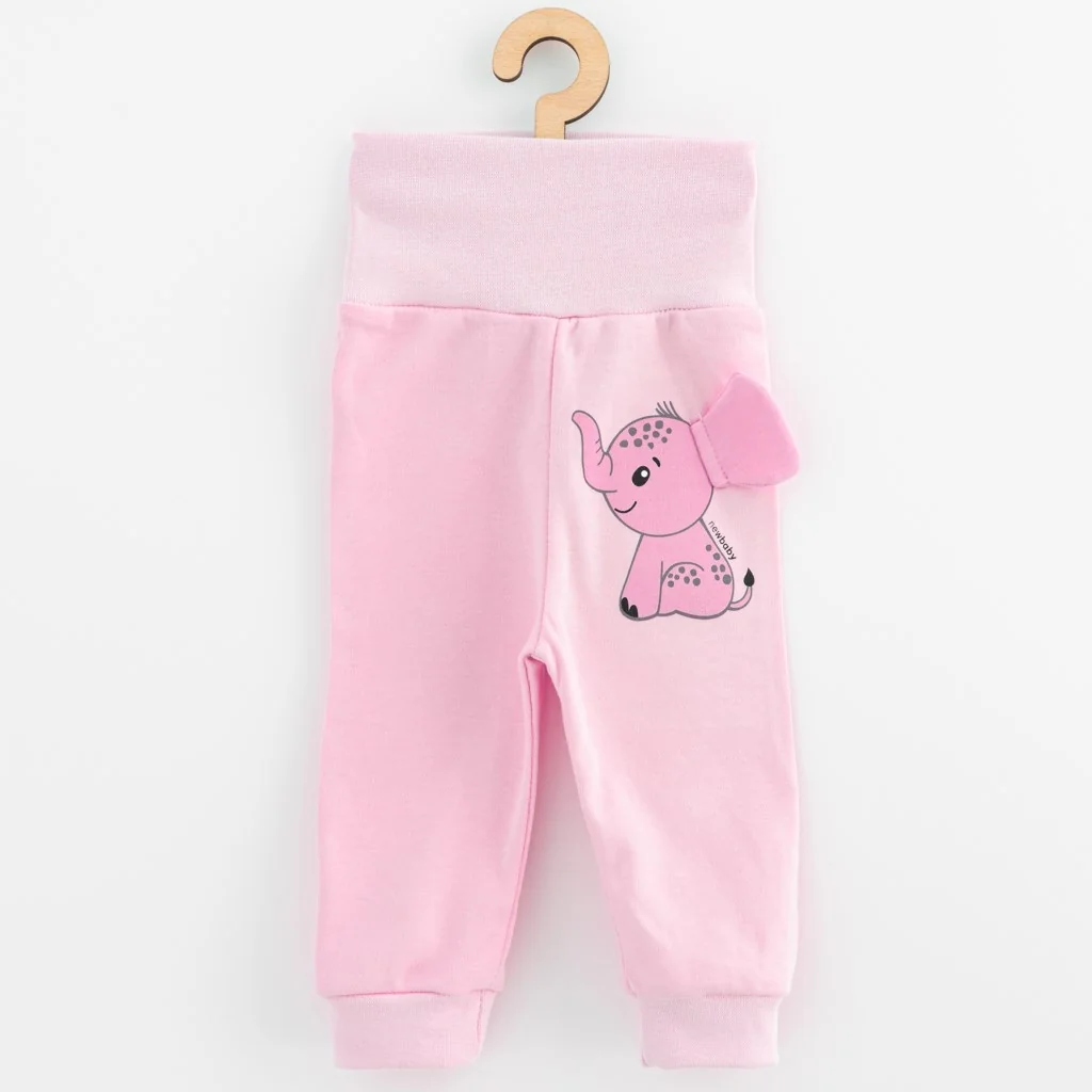 Dojčenská súprava tričko a tepláčky New Baby Happy Elephant pink 