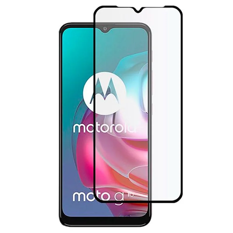 MG Hard Full Glue ochranné sklo na Motorola Moto G10 / G10 Power / G20 / G30, čierne / G30, čierne