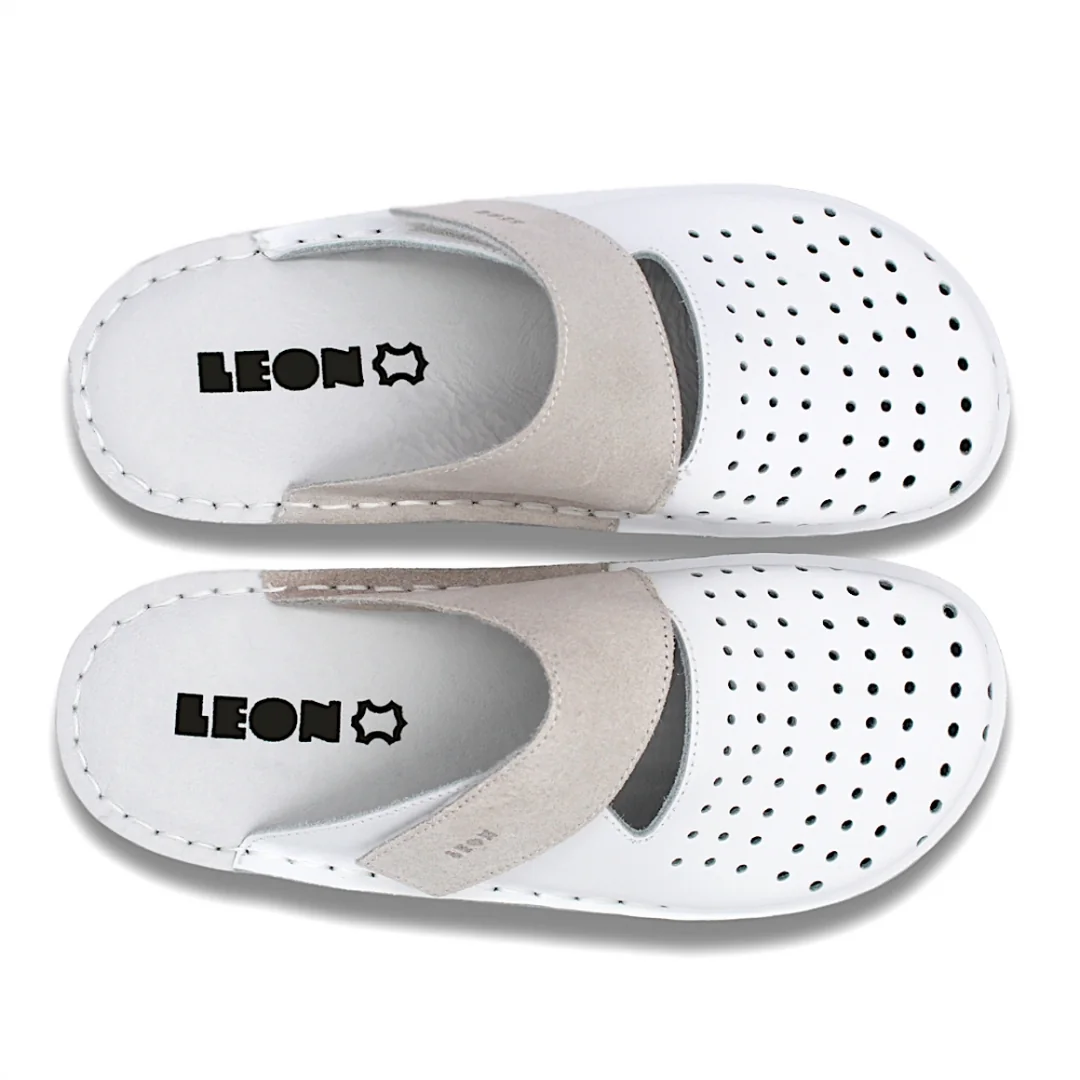 V265 Dámska zdravotná celokožená obuv 36 - 23cm, biela, 3,5 cm