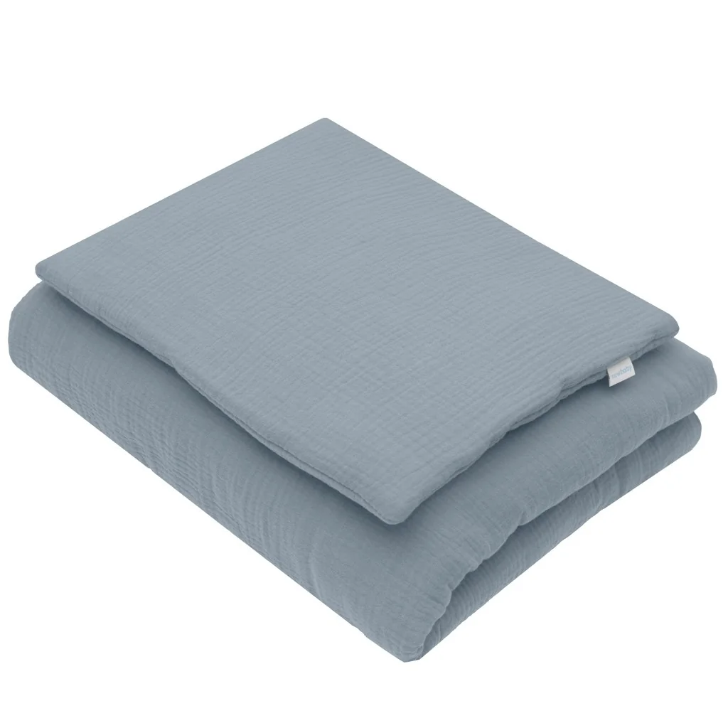 Mušelínový set s výplňou New Baby 80x70 cm modrý , 20C55569