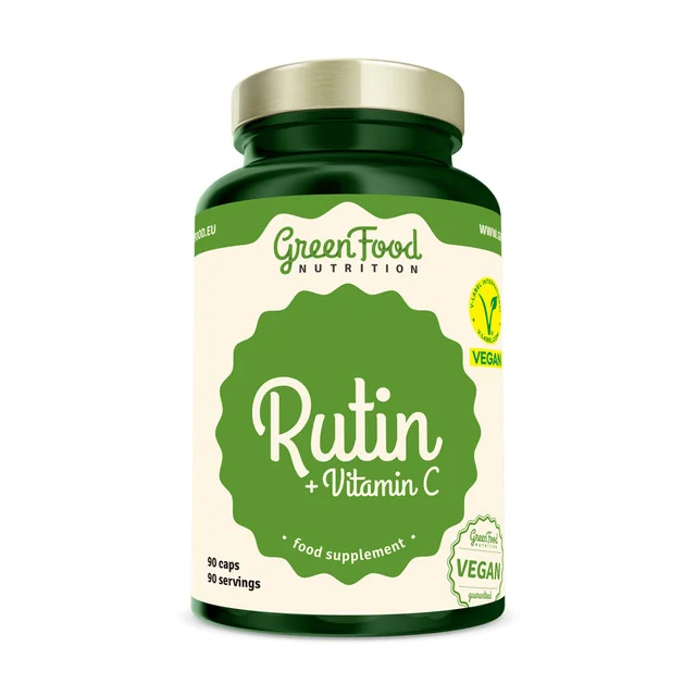 GreenFood Nutrition Rutin + Vitamin C 1×90 cps, výživový doplnok