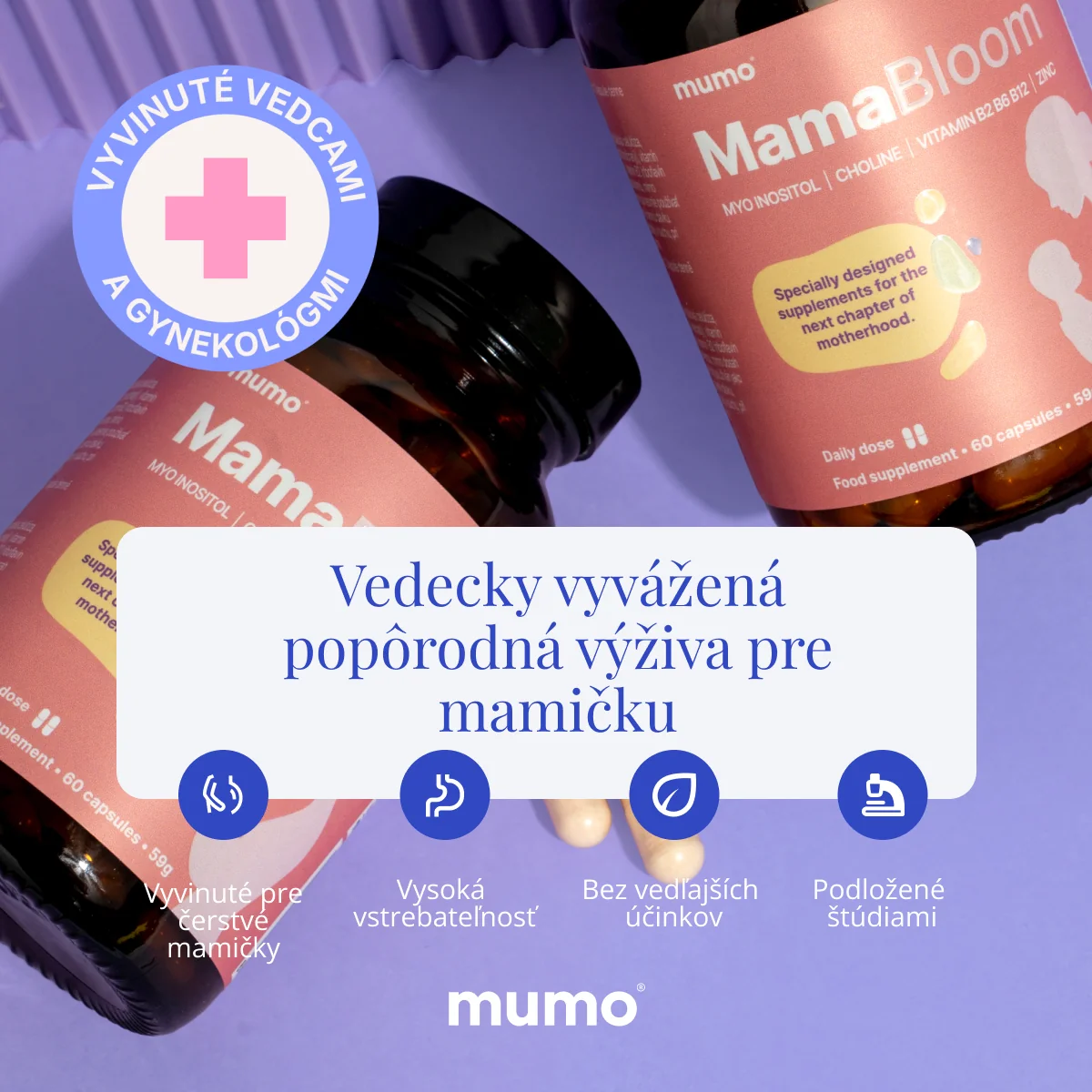 Mumo MamaBloom - výživa po pôrode 60 cps