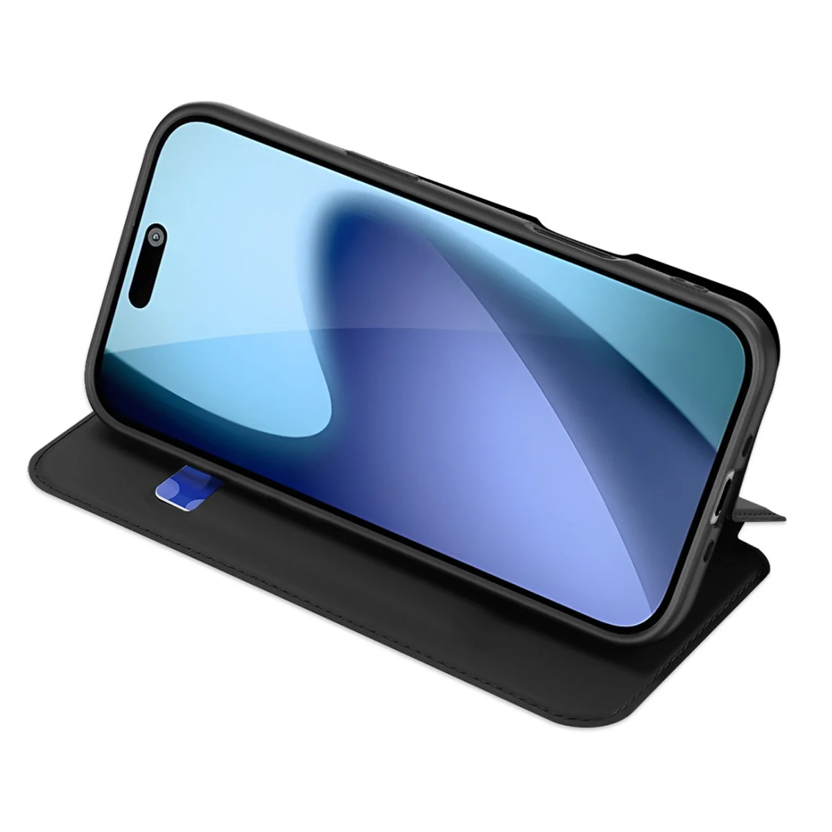 Dux Ducis Skin Pro knižkové puzdro na iPhone 17 Air, čierne