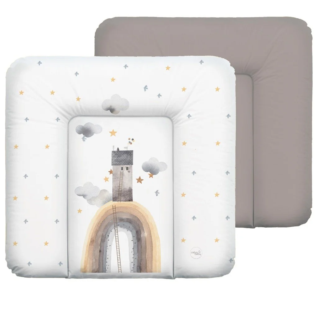 Podložka prebaľovacia mäkká stredná (75x72) Basic Rainbow Home