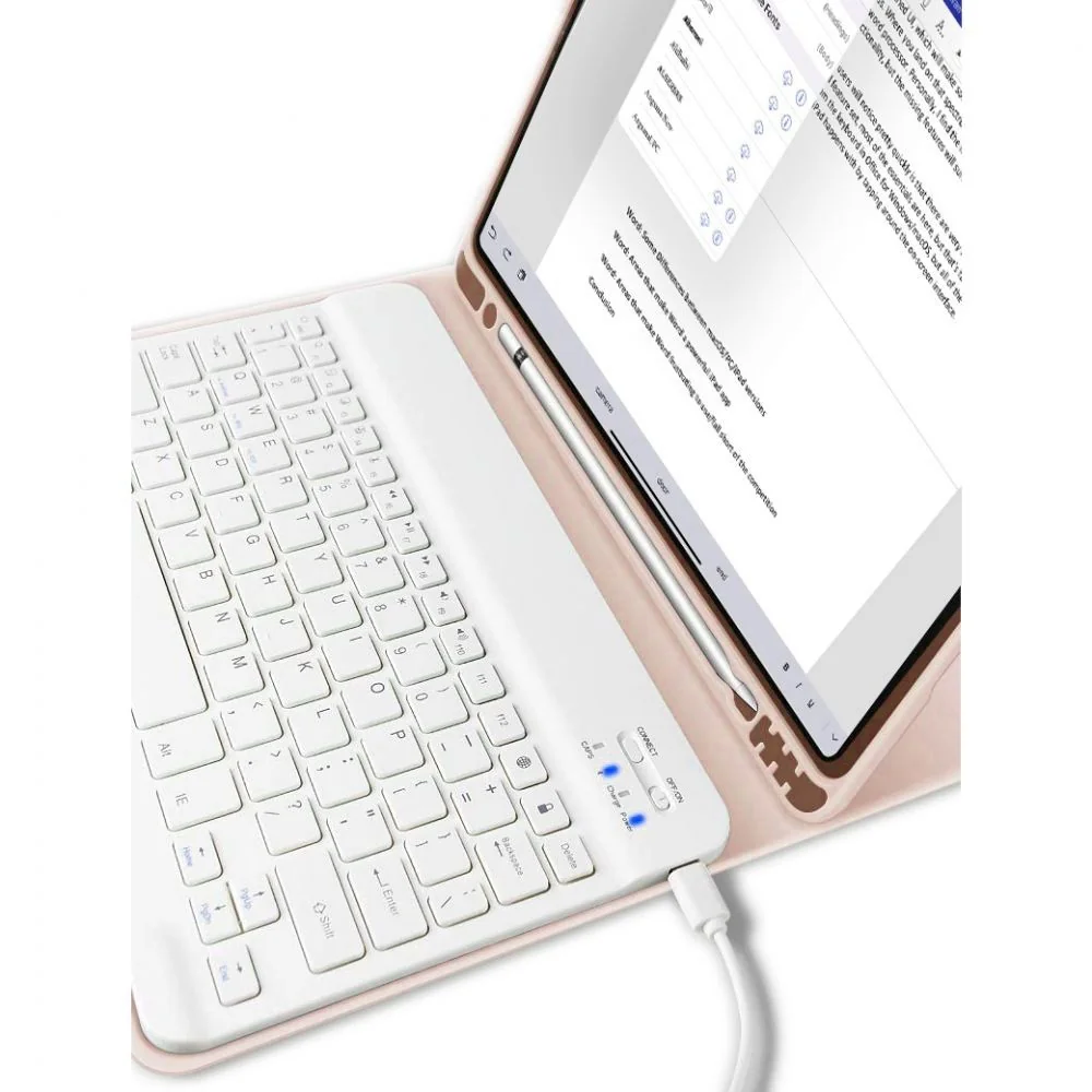 Tech-Protect SC Pen puzdro s klávesnicou na iPad 10.9'' 2022 ružové