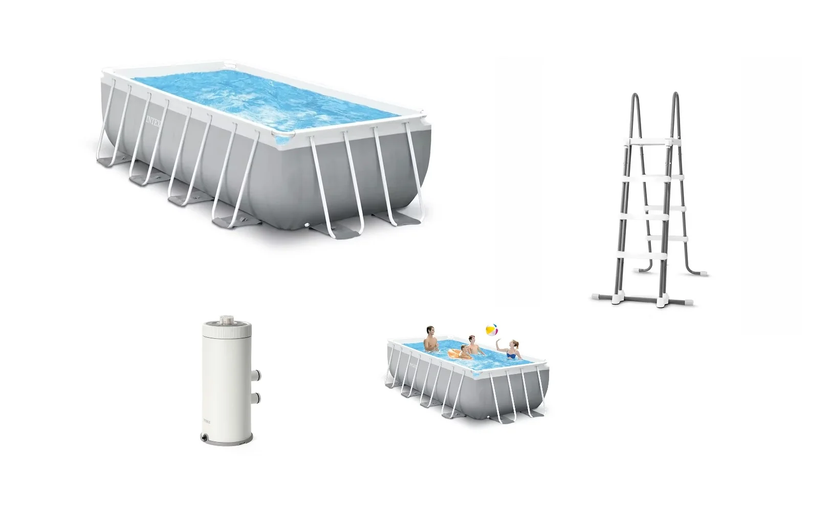 Intex Bazénový set Prism Frame Rectangular 26790NP 4 x 2 x 1,22 m