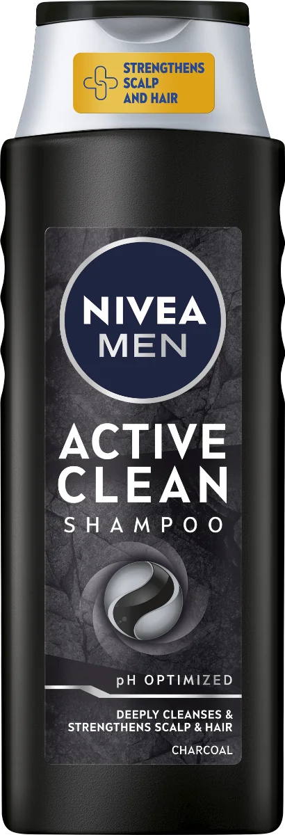 Nivea Men Šampón Active Clean 400ml 1×400 ml, šampón