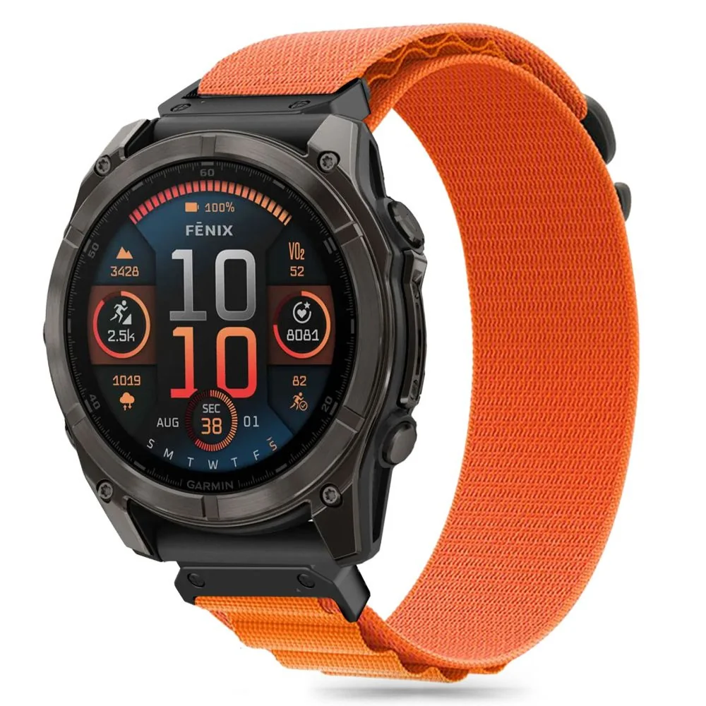 Tech-Protect Nylon Pro remienok na Garmin Fenix 5 / 6 / 6 Pro / 7 / 8 47mm / E, orange