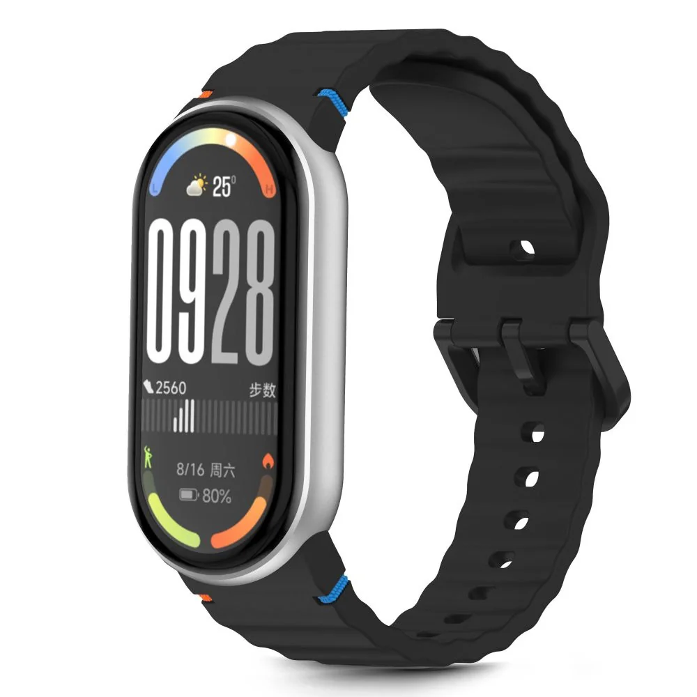 Tech-Protect Silicone Sport remienok na Xiaomi Smart Band 8 / 9 / 10, black