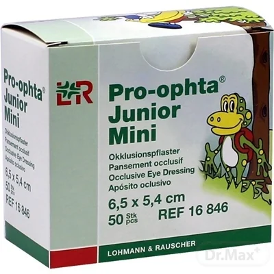PRO-OPHTA JUNIOR MINI OCNE KRYTIE 6,5x5,4 cm 1×100 ks, pre deti
