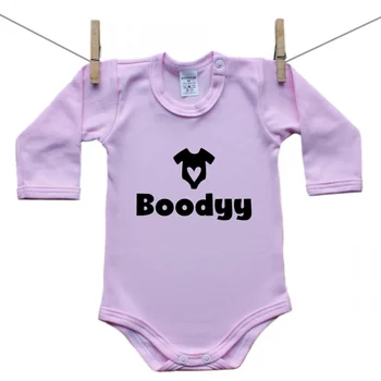 Boodyy Ružové Body s dlhým rukávom Boodyy Veľkosť: 62