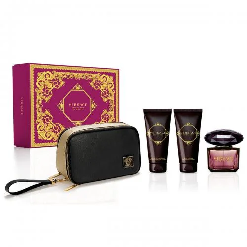 Versace Crystal Noir Edt 90ml+Lot 100ml+Shg+Taska 1×1 ks