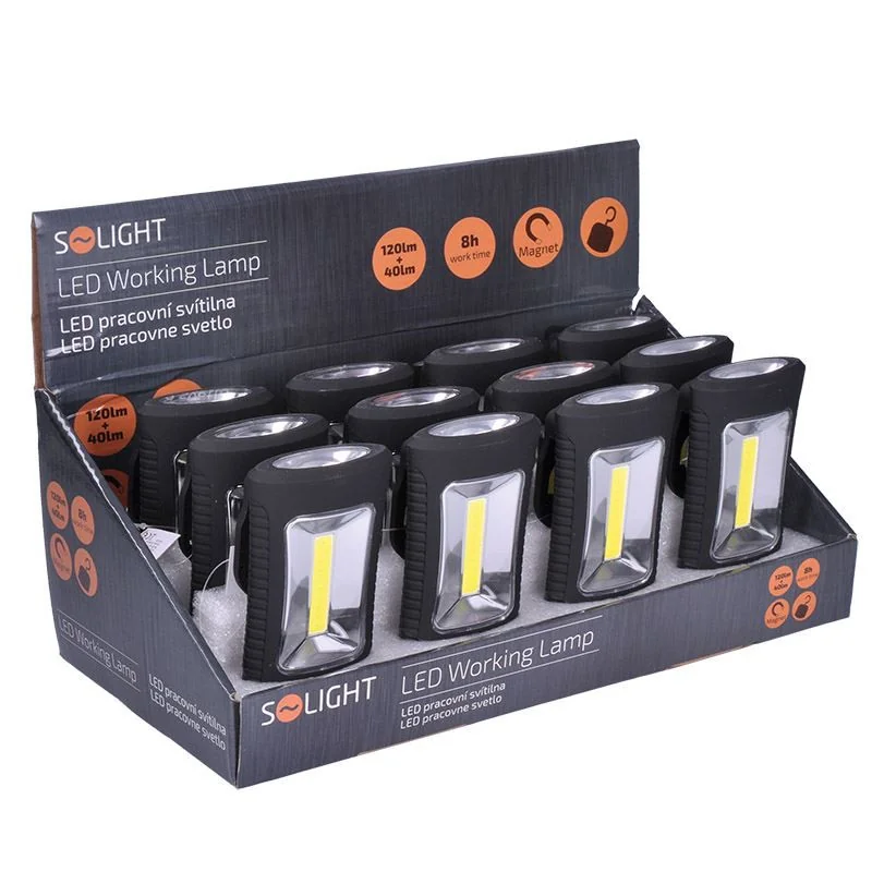 Svietidlo ručné LED 3xAAA 3W 160lm SOLIGHT WL108