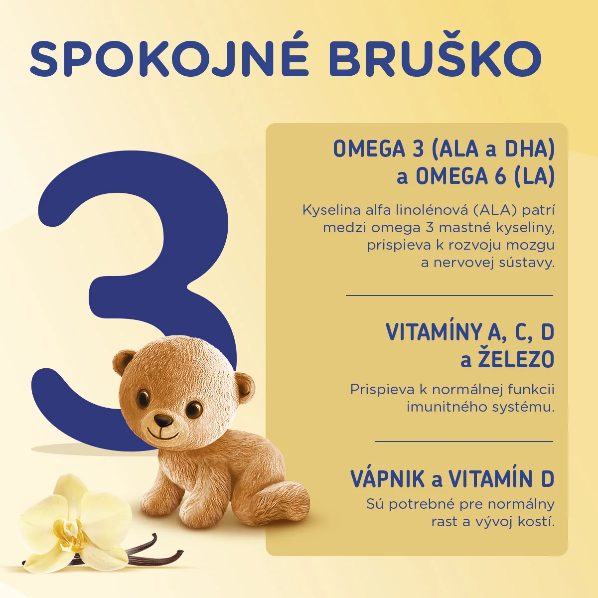Sunar Complex 3 s vanilkovou príchuťou, mliečna výživa pre malé deti 600 g 1×600g, batoľacie mlieko