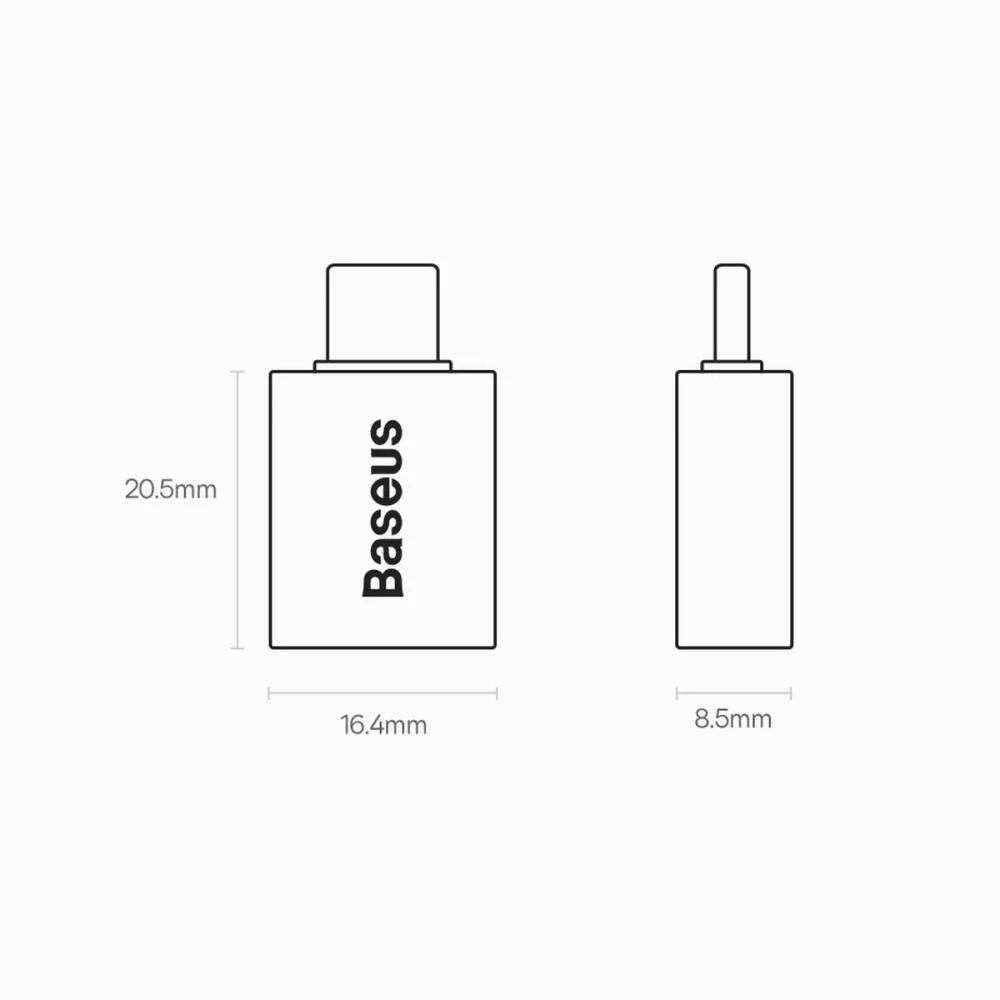 Adaptér USB typ C na USB-A 3.2 Gen 1 - Čierna