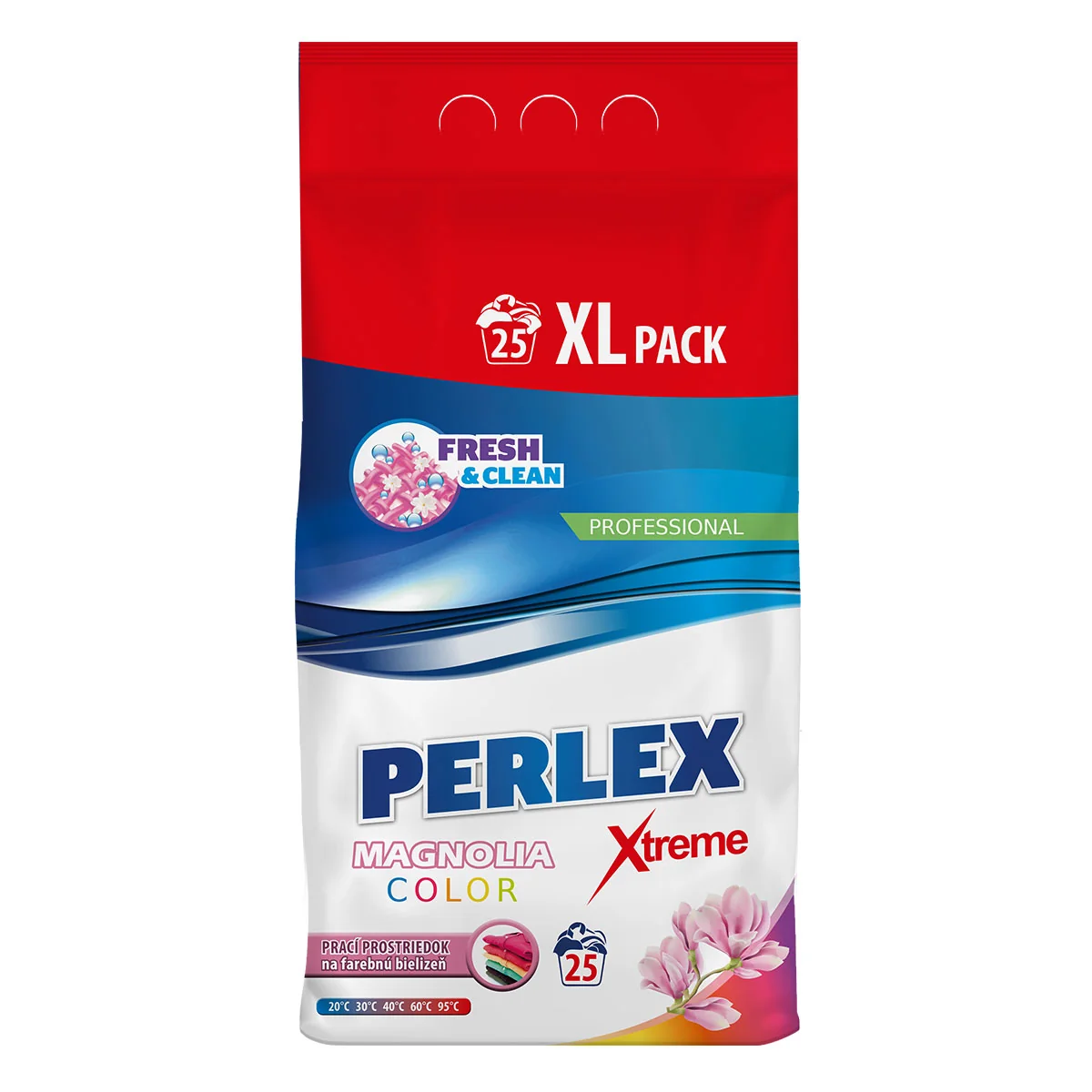 Perlex prací prostriedok 2,4kg / 25 praní Color Magnólia 1×2,4 kg, prášok na pranie