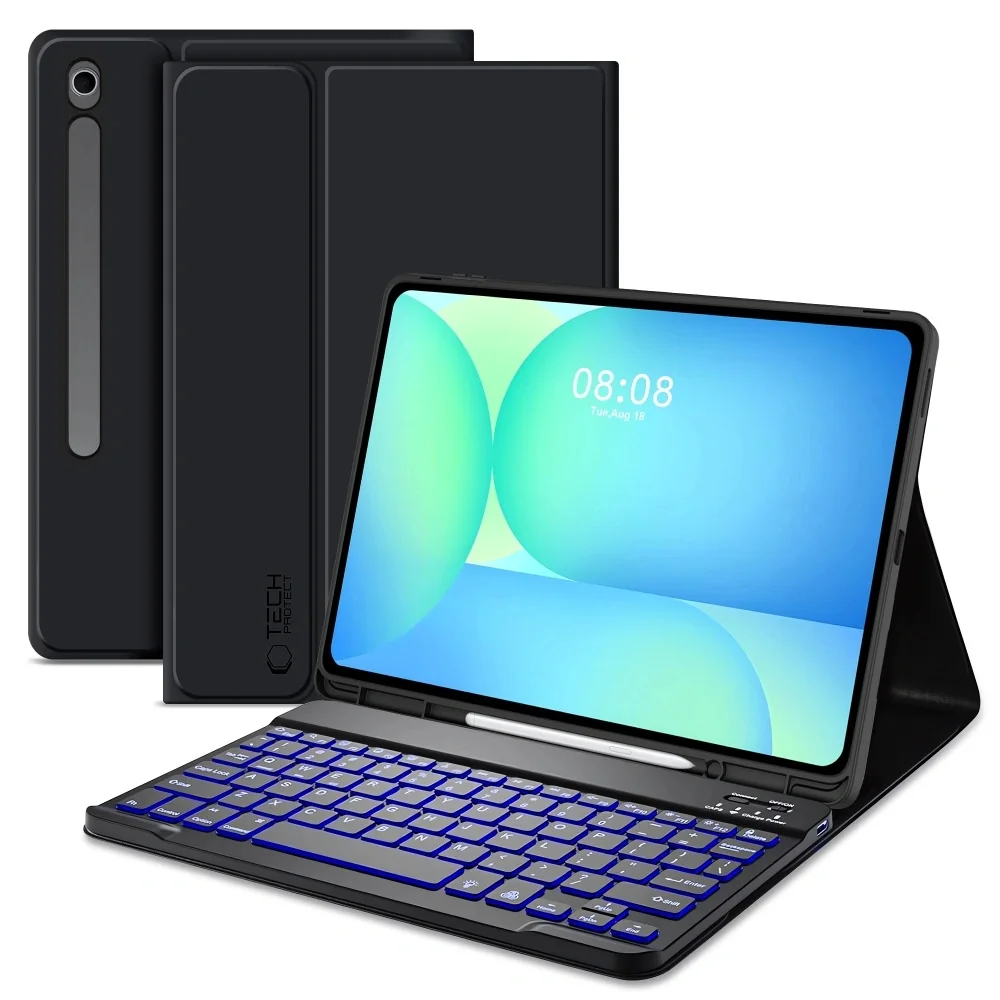 Tech-Protect SC Pen puzdro s klávesnicou na Samsung Galaxy Tab S10 FE Plus 13.1'', čierne Plus 13.1'', čierne