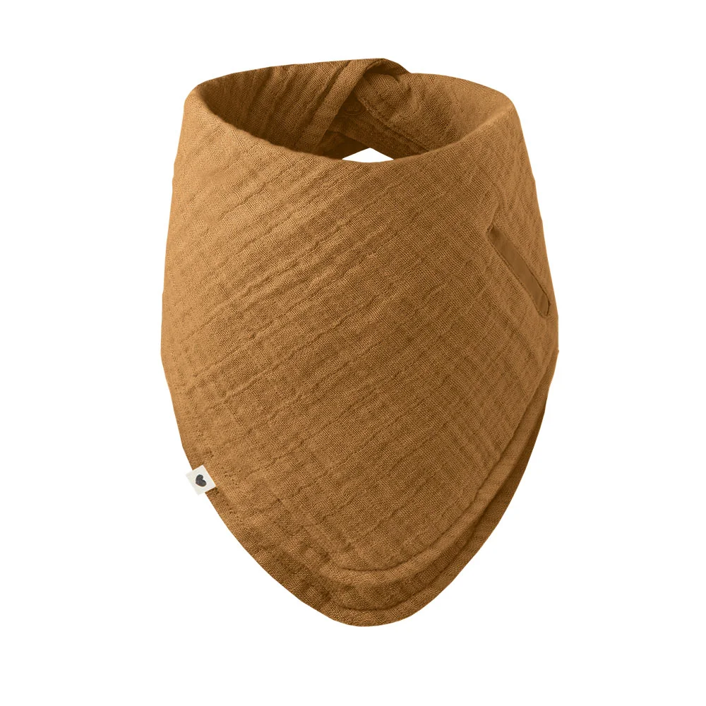 BIBS Bandana mušelínový slintáčik z BIO bavlny, caramel 1×1 ks, mušelínový slintáčik