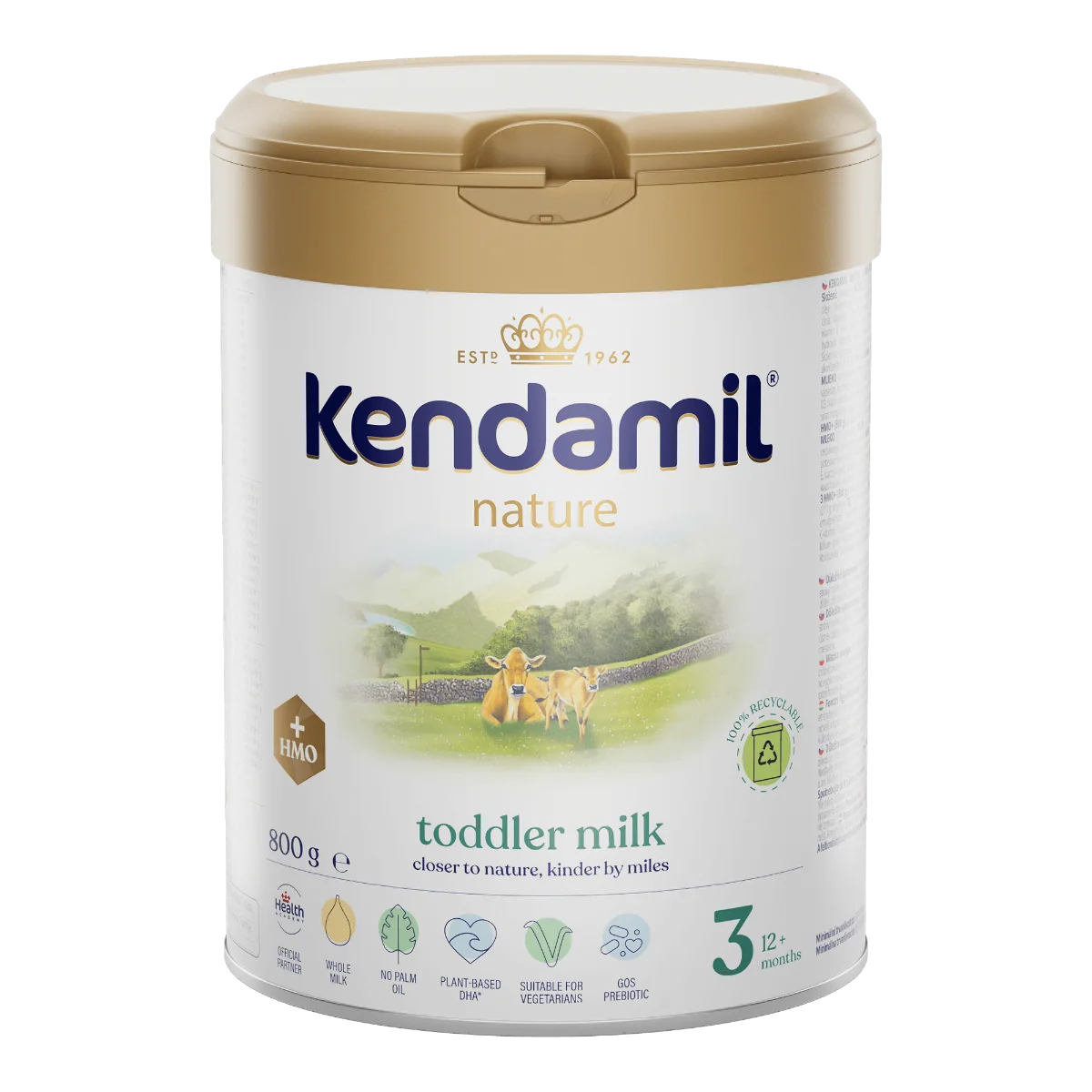 Kendamil Nature 3 HMO+ (800 g) 1×800 g, detská výživa