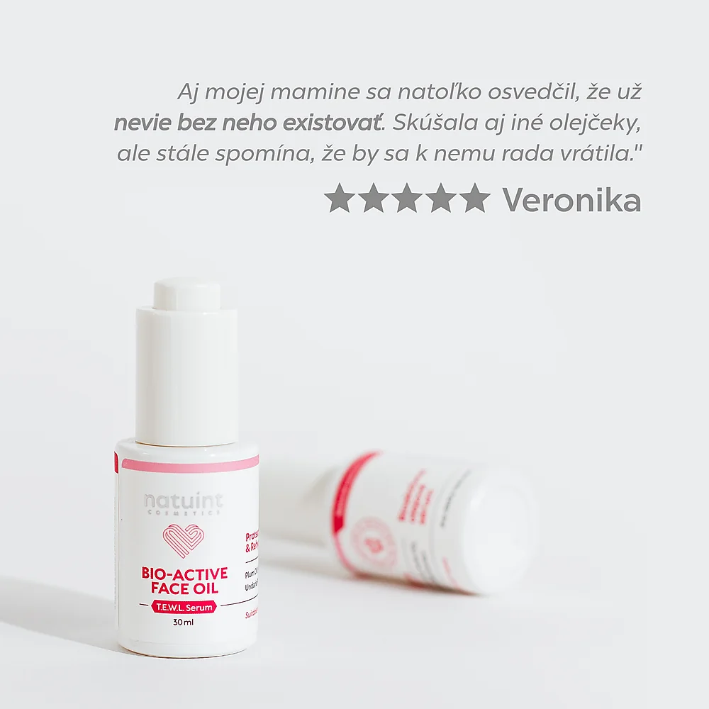 Natuint cosmetics - Bioaktívne olejové sérum Bio-Active Face Oil Serum