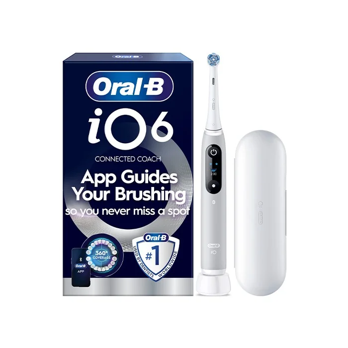 Oral-B iO Series 6 elektrická zubná kefka + cestovné puzdro, sivá 1 set