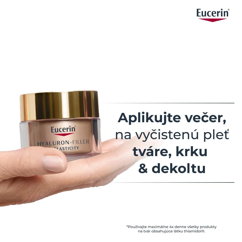 Eucerin HYALURON-FILLER + ELASTICITY Nočný krém NÁHRADNÁ NÁPLŇ 50 ml