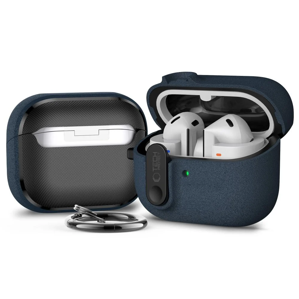Tech-Protect Slim Hook puzdro na Samsung Galaxy Buds 3 / 3 FE / 3 Pro, modré modré
