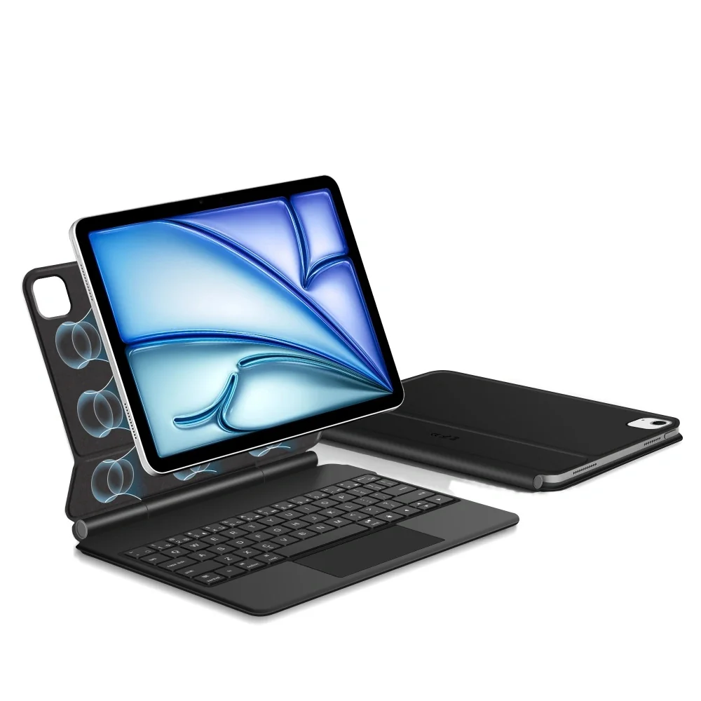 Tech-Protect Smartcase Magnetic puzdro s klávesnicou na iPad Air 10.9'' 4-5gen 2020-2022 / 11'' 6-8gen 2024-2026, čierne ' 4-5gen 2020-2022 / 11'' 6-8gen 2024-2026, čierne