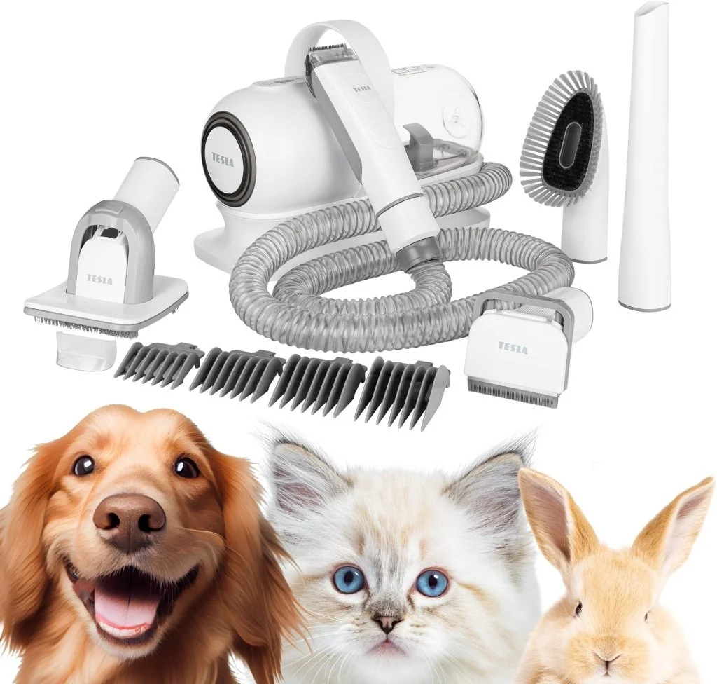 TESLA PetCare Station Pro TQ500 - sada na starostlivosť o srsť domácich zvierat 1×1 set, sada na starostlivosť o srsť
