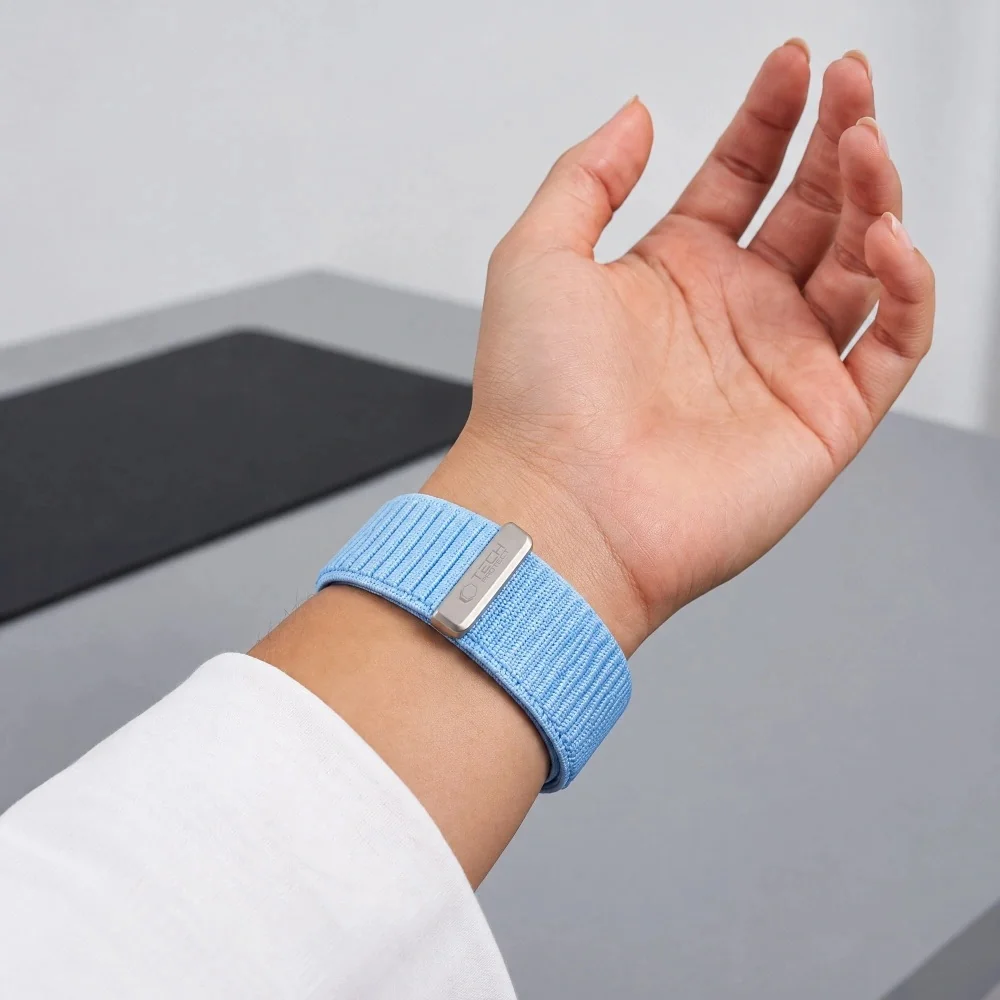 Tech-Protect Nylon Loop remienok na Apple Watch 40/41/42mm, baby blue