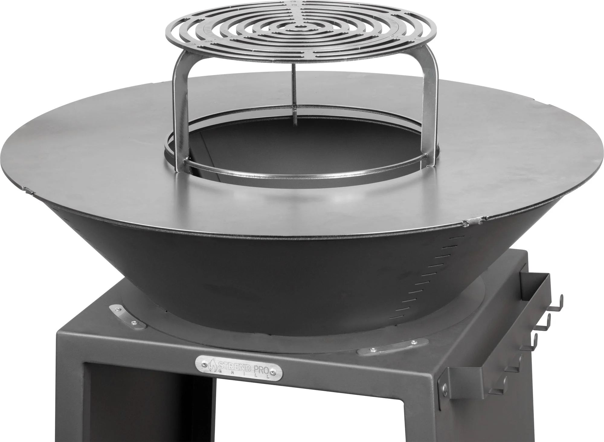 Strend Pro gril s ohniskom Fiesta, 1 ks Oceľ, antracit, priemer 75 cm