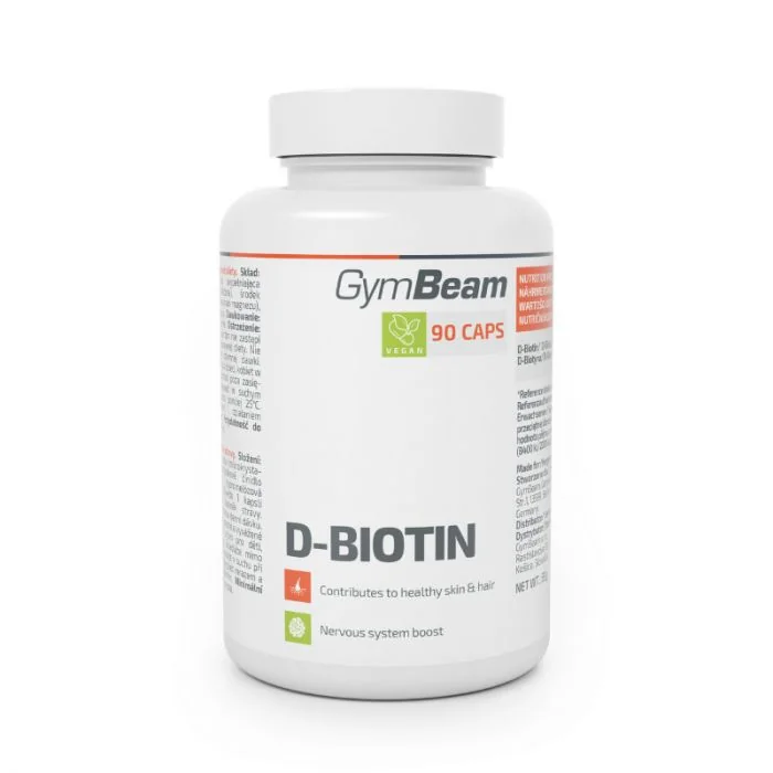 Gymbeam d-biotin 90cps 1×90 cps, D-biotín