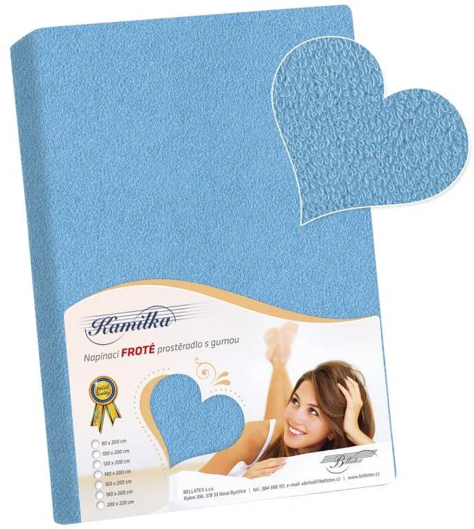 Froté prestieradlo 180x200 023 aqua K6 1×1 ks, posteľná plachta