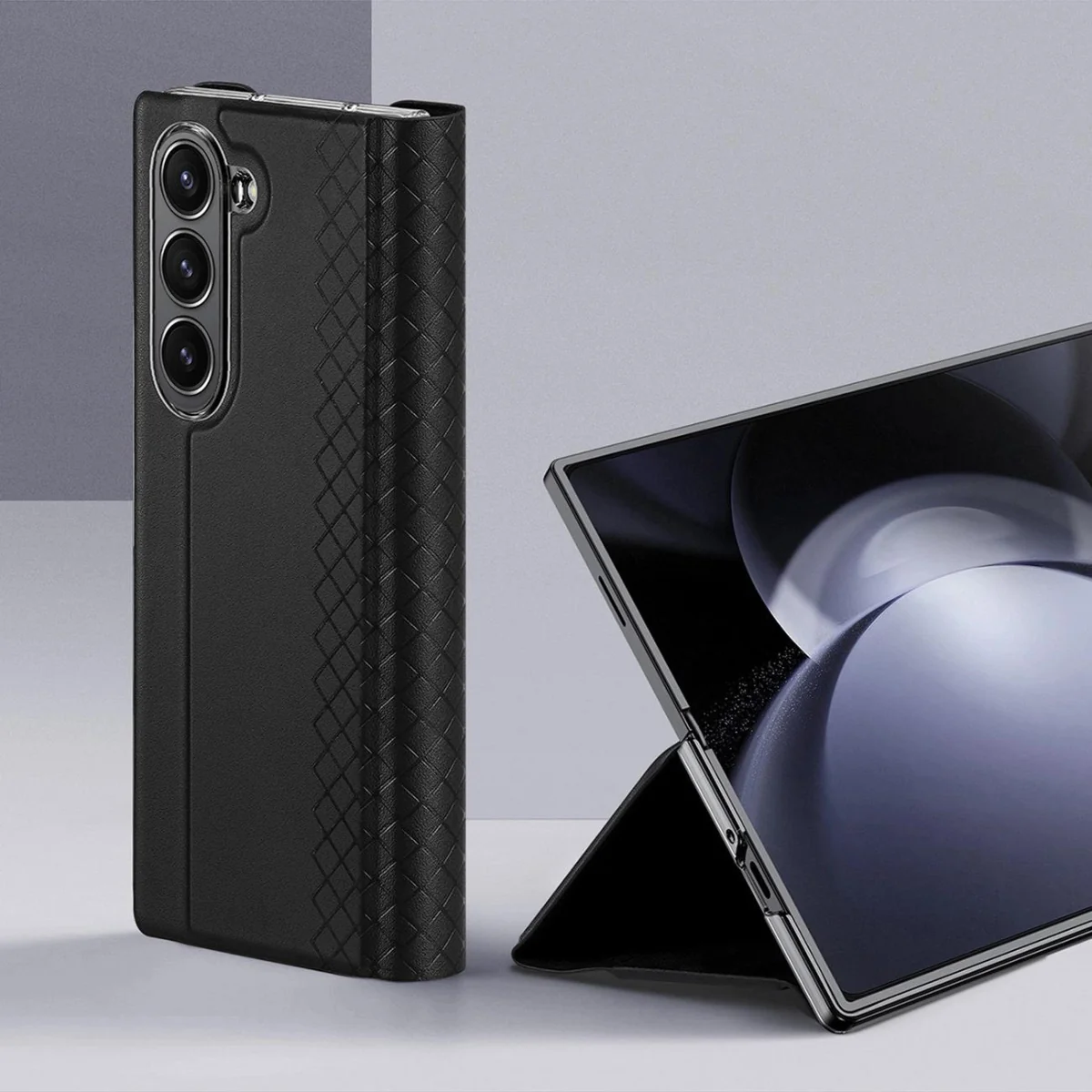 Dux Ducis Brill knižkové puzdro na Samsung Galaxy Z Fold 6, čierny