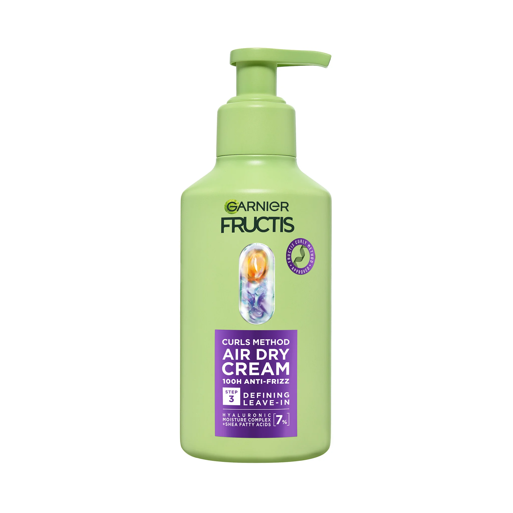 Garnier Fructis Curls Method krok 3 Hydratačný Bezoplachový krém pre všetky typy vlnitých a kučeravých vlasov, 260 ml 260 ml
