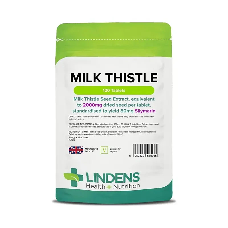 LINDENS Health + Nutrition Ostropestrec mariánsky extrakt (Milk thistle) 100 mg, 120 tabliet