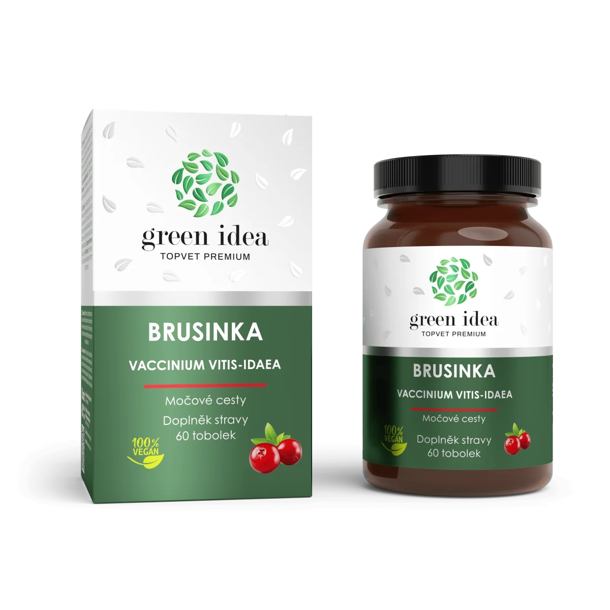 Brusnica – bylinný extrakt v kapsulách 60 ks – Green idea